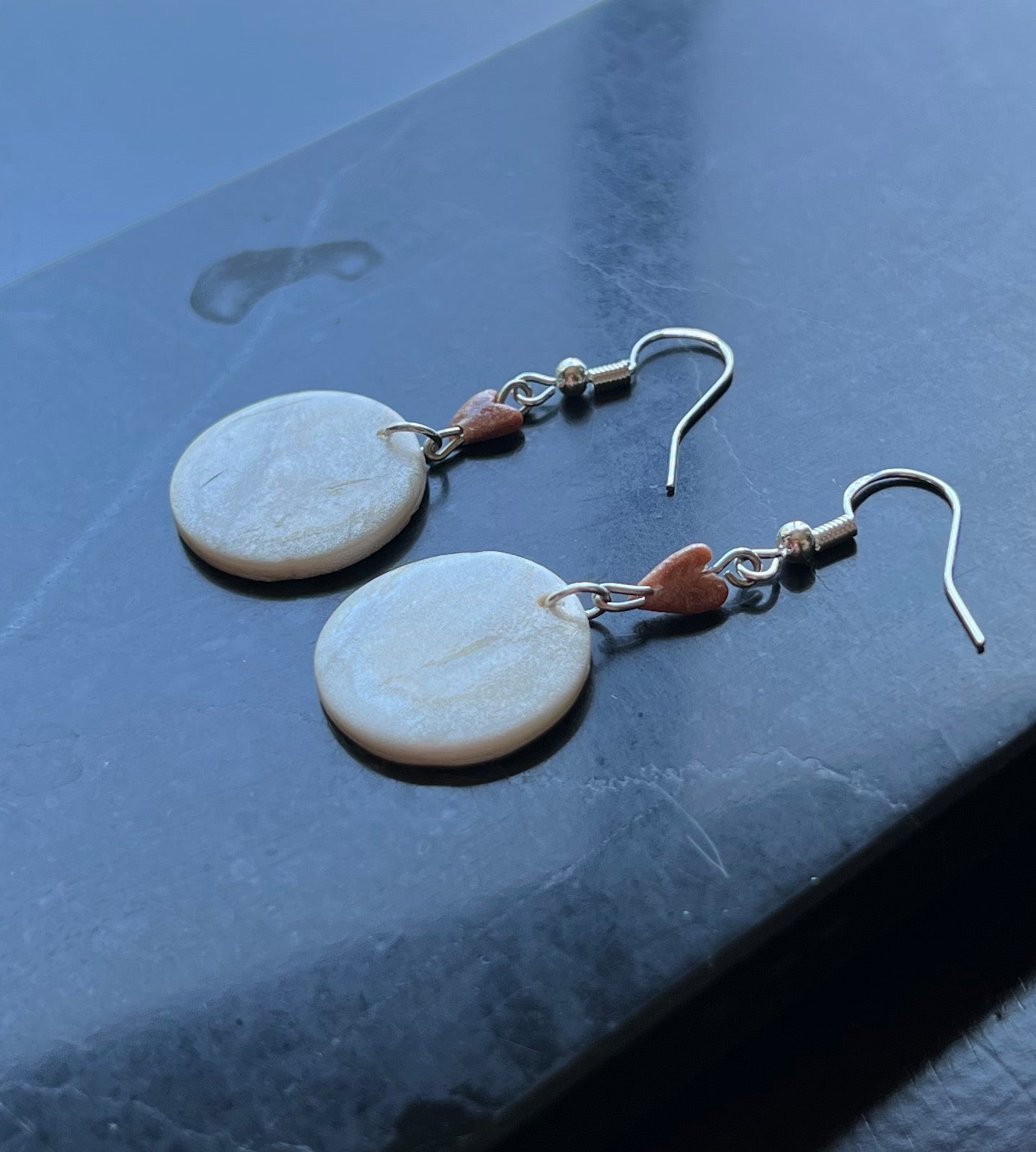 Brown Hearts Earrings