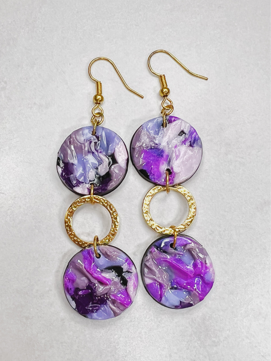 Minnesota Purple Earrings